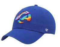 47 Brand Los Angeles Rams Clean Up Adjustable Hat - Royal New with Tags Prepriced $32