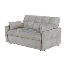 Latitude Run Nixola 58.6" Upholstered Sleeper Sofa in Light Gray New in Box $999