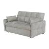 Latitude Run Nixola 58.6" Upholstered Sleeper Sofa in Light Gray New in Box $999