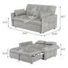 Latitude Run Nixola 58.6" Upholstered Sleeper Sofa in Light Gray New in Box $999 - 2