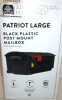 Architectural Mailboxes Patriot Black Large Plastic Post Mount Mailbox New In Box $99 - 2