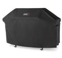 Weber - Genesis 400 Series Premium Gas Grill Cover - Black / Loco Cookers 26 Inch Universal Grill Cover with SmartTemp, Zippered Back, Ventilation Pockets, and Cart for Patio, Lawn, and Garden, Black New In Box Assorted $99