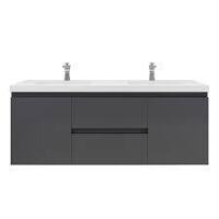 Morenobath Mob 60 in.Double Sink Vanity in Gray New in Box $1499