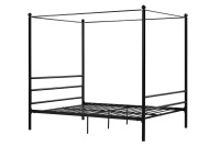 Mainstays Metal Canopy Bed Frame For Queen Size, Black, New in Box $299