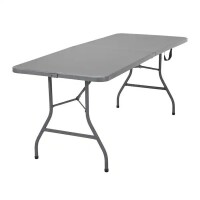 Cosco 6' Gray/White Plastic Folding Banquet Table, Assorted, New in Box $199