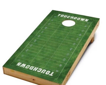 Cornhole Board Decal 2'x4' Football Field Decal Set New $69