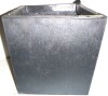 Tierra Verde Citadel Cube 14 in. x 14 in. Slate Rubber Self-Watering Planter $109 - 2