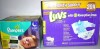 Luvs Triple Leak guard Baby Diapers Size 4, 172 Count / Pampers Swaddlers Overnight Baby Diapers Size 5, 50 Count New In Box Assorted - 2