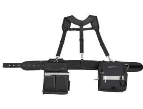 Amazon Basics Combo Tool Belt with 28 Pockets, 29 to 46-Inch Adjustable Waist, 22.6 x 13.2 x 6 in New In Box $89