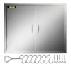 Vevor BBQ Double Access Door 31 in. W x 24 in. H BBQ Door Stainless Steel Wall Construction Kitchen Door for BBQ Island, Grill $219