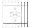 Unique Home Designs 48 in. x 48 in. Su Casa Black 9-Bar Window Guard New $199