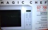 Magic Chef 0.7 cu. ft. 700-Watt Countertop Microwave in White On Working $199 - 2