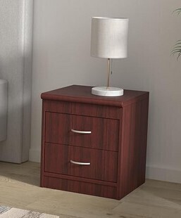 Hodedah 2 Drawer Nightstand, Mahogany New In Box $199