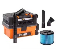 Ridgid 3 Gallon 5.0 Peak HP NXT Shop Vac Wet Dry Vacuum with Fine Dust Filter, Expandable Hose and Accessory Attachments $219