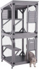 Aivituvin Cat House Outdoor Catio Cat Enclosures on Wheels70.9 Kitty House with Upgraded Resting Box,Waterproof Roof (2 Boxes) NEw in Box $699