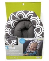 Goldbug Duo 4 PC Head Support & Strap Cover Set for Infants/Babies- Grey & White New In Box $79