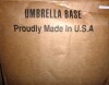 USW US Weight Durable 50 lbs. Umbrella Base Designed to be Used with a Patio Table in Black New In Box $99 - 2