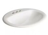 Glacier Bay Aragon 20 in. Drop-In Oval Vitreous China Bathroom Sink in White New In Box $299