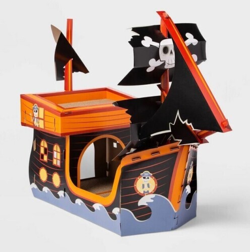 Hyde & EEK! Glow in the Dark Pirate Ship Cat Scratcher, New In Box $79.99