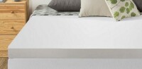 Best Mattress Store Mellow 4 Inch Memory Foam Mattress Topper with Cover, Calming Green Tea Infusion, Short Queen New In Box $229