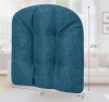 Gymax Navy Blue Patio Dining Chair Cushion U-Shaped Chair Pad Non-Slip Bottom, 17.5" x 17" New $79