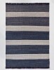 Threshold Designed with Studio McGee 5'x7' Highland Hand Woven Striped Jute/Wool Area Rug Blue New $199.99