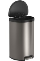 Kohler Step Trash Can, 45L Semi-Round, Stainless Steel New In Box $79