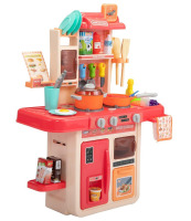 Afaris Kids Kitchen Playset - Pink, Pretend Play Cooking Set for Toddlers, Complete Kitchen Accessories with Lights and Sounds / Disney Doorables Ultimate Mega Peek Pack Series 6, 30 Figures Assorted