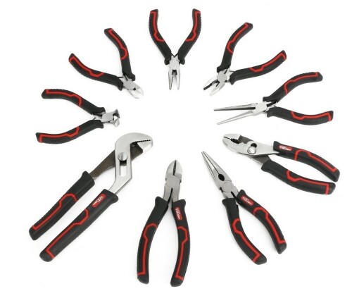 Hyper Tough 9-Piece Ergonomic Grip Pliers Set, Model 30018 New $79