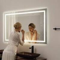 Paris Mirror Rectangle 60" x 36" LED Backlit Mirror, Anti-Fog, Shatter-Proof, 6000K Color Temperature $999