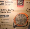 Commercial Electric 24 in. 2-Speed Heavy Duty Tilt Drum Fan New In Box $250 - 2