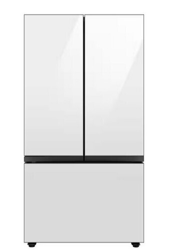 Samsung RF24BB660012AA - Bespoke 24 cu. ft. 3-Door French Door Smart Refrigerator with Beverage Center in White Glass, Counter Depth New $3399