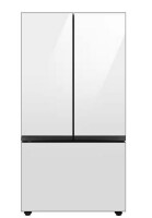 Samsung RF24BB660012AA - Bespoke 24 cu. ft. 3-Door French Door Smart Refrigerator with Beverage Center in White Glass, Counter Depth New $3399