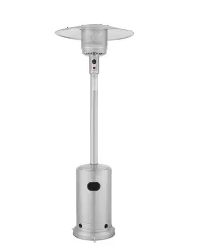 Hampton Bay 48000 BTU Stainless Steel Propane Standing Patio Heater with Wheels New In Box $299