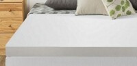 Best Mattress Store Mellow 4 Inch Memory Foam Mattress Topper with Cover, Calming Green Tea Infusion, Short Queen New In Box $229