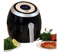 Total Chef 3.8 QT Air Fryer Oven Digital Touchscreen 7 Presets Adjustable Temp & Timer NonStick Dishwasher Safe Healthy Cooking 1500W Black & Silver New In Box $250