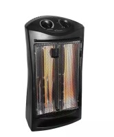 Living Zone 1500-Watt Black Electric Tower Quartz Infrared Space Heater with Thermostat New In Box $199