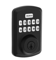 Kwikset Powerbolt 250 10-Button Keypad Matte Black Transitional Electronic Deadbolt Door Lock New In Box $199