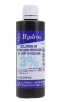 Hydrox Solution of Hydrogen Peroxide 3% USP 10 Volume 4 oz New