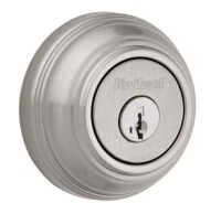 Kwikset Satin Nickel Single Cylinder Deadbolt featuring SmartKey Security with Microban Antimicrobial Technology $79