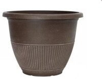 Southern Patio 12 in. Rene Bark Brush Plastic Planter New $79