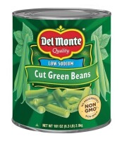 Del Monte Low Sodium Cut Green Beans 6 lb 3 oz Best by 9/2026