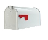 Gibraltar Mailboxes Elite Classic Galvanized Steel Post Mount White Mailbox New In Box $119