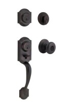 Kwikset Montara Venetian Bronze Single Cylinder Door Handleset with Juno Entry Door Knob Featuring SmartKey Security / Kwikset Belleview and Cove Venetian Bronze Entry Door Knob Handleset and Single Cylinder Deadbolt feat. SmartKey and Microban Assorted $