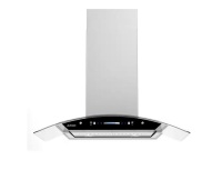 iKTCH 36 in. 900 CFM Island Mount wih LED Light and Glass Panel Range Hood in Stainless Steel New In Box Damaged Glass $699