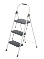 Gorilla Ladders 3-Step Compact Steel Step Stool with 225 lb. Load Capacity Type II Duty Rating (8ft. Reach Height) New $99