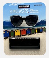 Kirkland Signature Polarized Anti-Reflective Lenses Sunglasses with Case New In Box $79