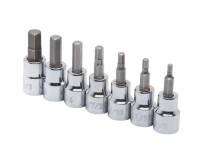 Husky 3/8 in. Drive SAE / MM Hex Bit Socket Set (7-Piece) New Shelf Pull Assorted $79