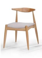 Noble House Francie Beige and Natural Oak Upholstered Dining Chair New In Box $299