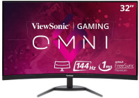 ViewSonic VX3268-2KPC-MHD 32 Inch Curved 1440p 1ms 144Hz Gaming Monitor with FreeSync Premium, Eye Care, HDMI and DisplayPort Damaged Screen $499